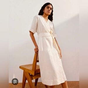 Everlane Cream Midi Dress